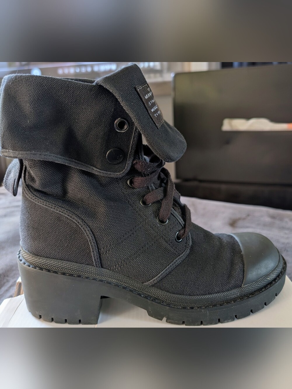 Marc Jacobs Canvas Boots